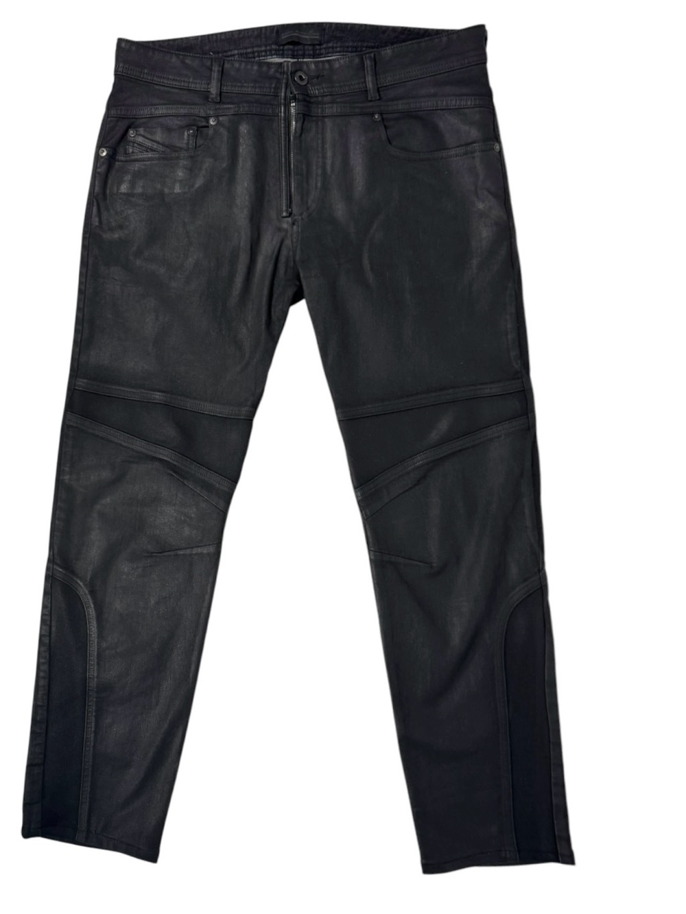 Diesel Black Gold Type 2614 Coated Biker Jeans Black 34 Slim